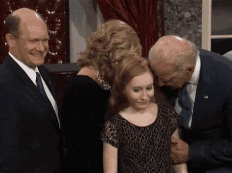 Joe Biden awkward kiss