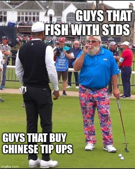 John Daly and Tiger Woods rivalry numbers meme