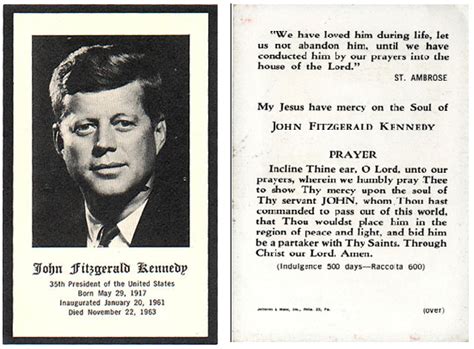 John Fitzgerald Kennedy Obituary