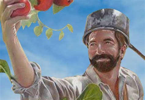 Johnny Appleseed with Apple Trees