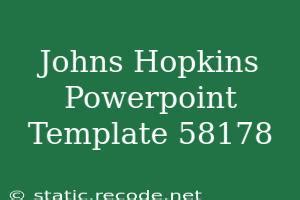 Johns Hopkins PowerPoint Template Designs