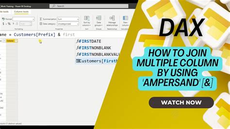 Using the Ampersand Operator to Join Columns