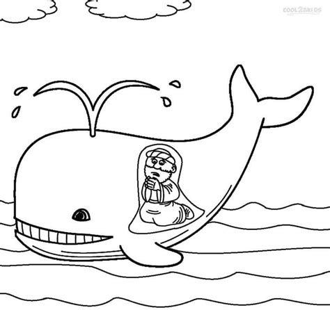 Jonah Whale Coloring Page