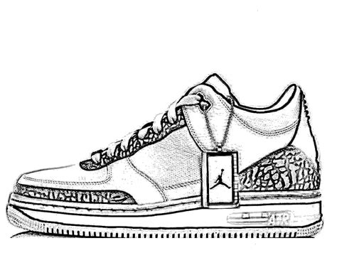 Jordan Shoes Coloring Pages For Kids Free Printables