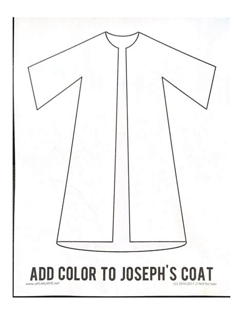 Joseph's coat printable