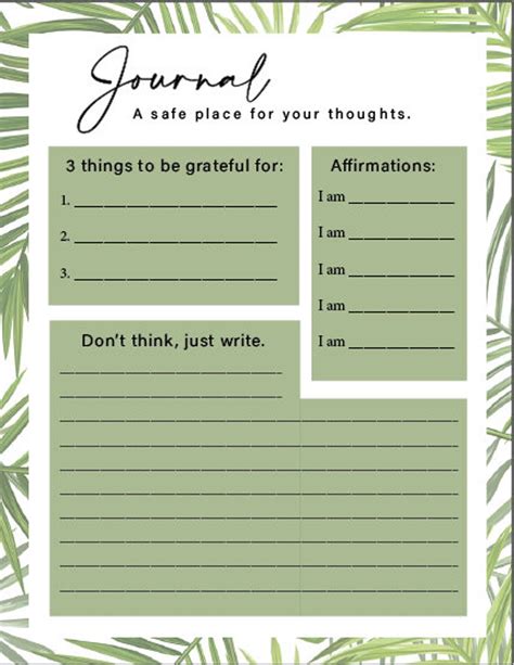 Journal Entry Template 10