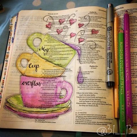 Journaling with Bible and cup of tea