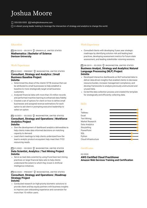 JPMorgan Resume Template 10