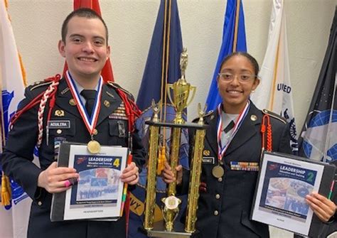 JROTC students studying together