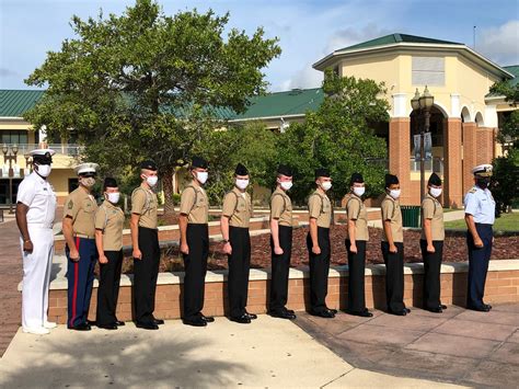 JROTC cadets graduating from high school