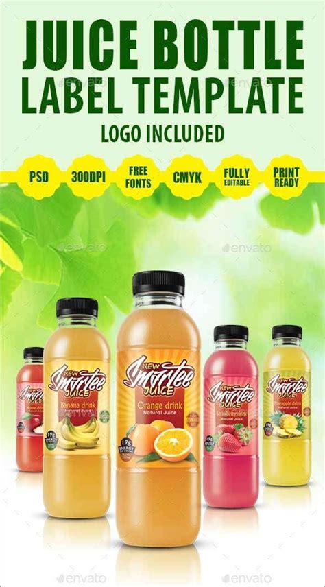 Juice Label Design Template