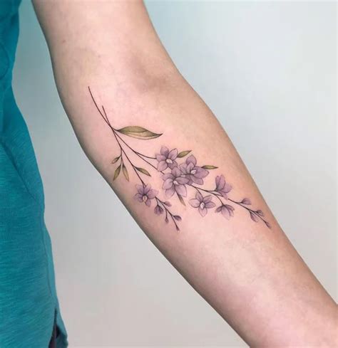 July birth flower tattoo designs