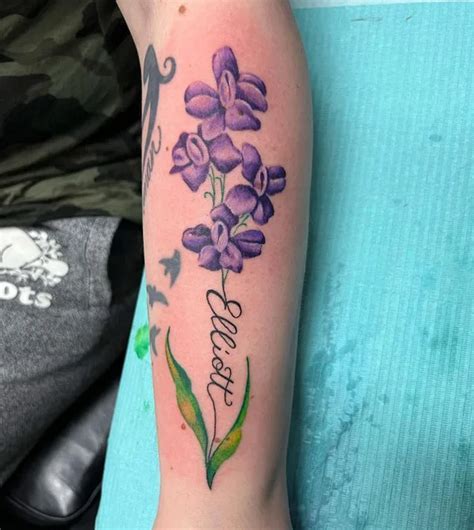 July birth flower tattoo placement options