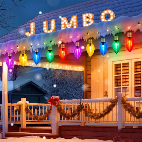 Jumbo Christmas lights decorating