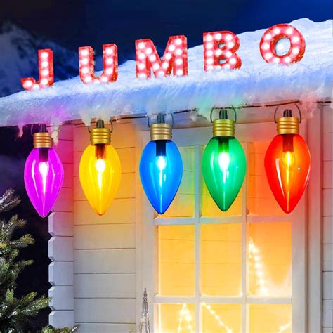 Jumbo Christmas lights outdoor