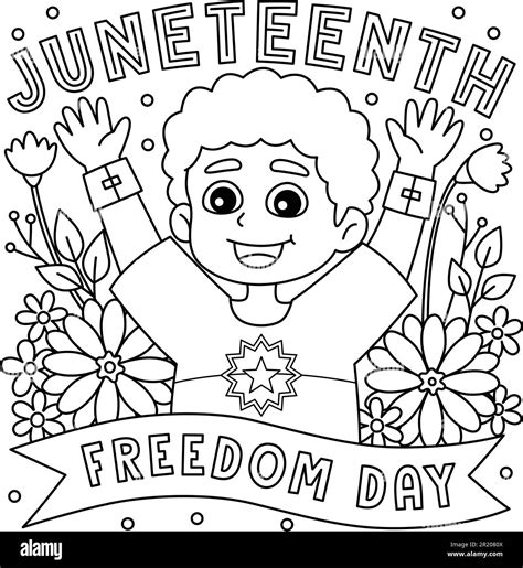 Kids coloring Juneteenth pictures