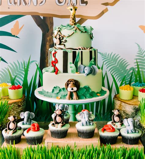 Jungle Safari Cake Decorations