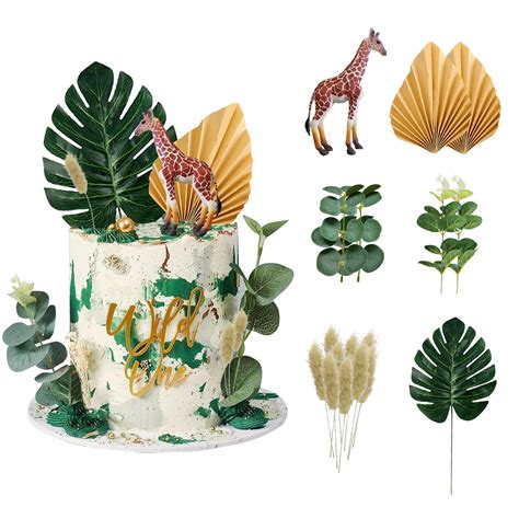 Free Printable Jungle Safari Giraffe Cake Topper