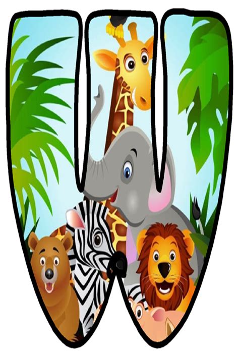 Jungle Safari Letters Printable