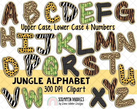 Jungle Safari Letters Printable For Kids Fun Activity