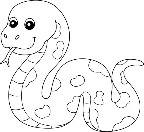 Jungle snake coloring pages