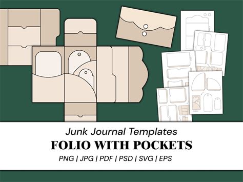 Junk Journal Pocket Template 1