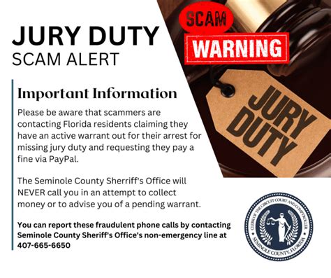 A fake jury duty summons with a suspicious phone number