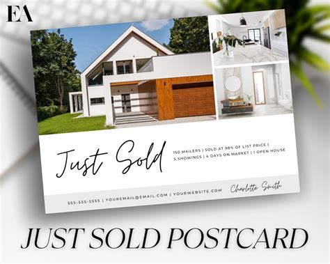 Just Sold Postcard Template 5