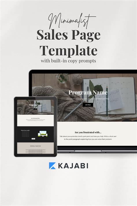 Kajabi Sales Page Design Ideas