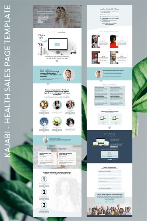 Kajabi Sales Page Design Inspiration