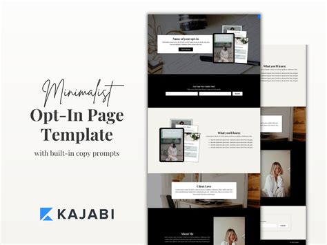 Kajabi Template Ideas for Sales Pages