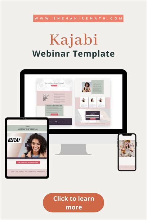 Kajabi Webinar Page Template