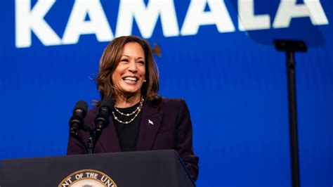 Kamala Harris with a group of donors