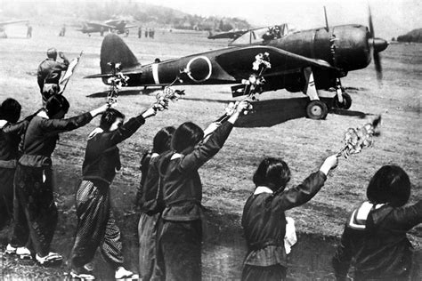 Kamikaze pilots training for their mission