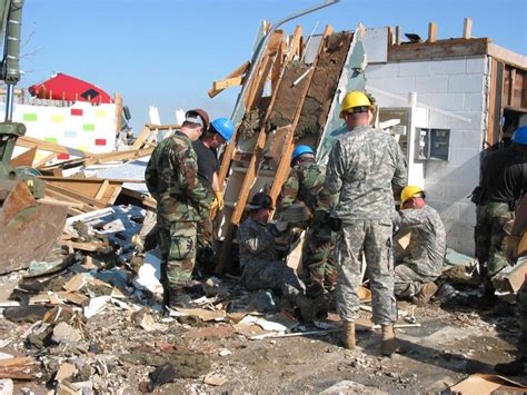 Kansas Air National Guard disaster relief team at work