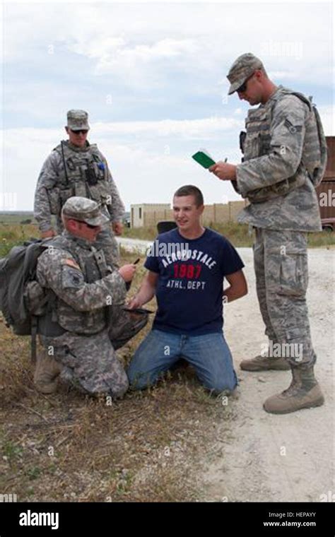 Kansas Air National Guard military police team at work