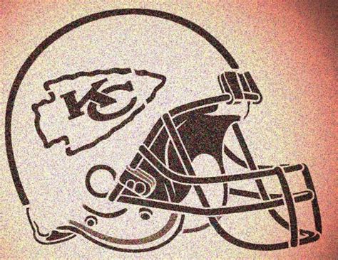 Kansas City Chiefs helmet stencil