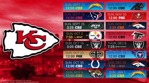 Kansas City Chiefs Schedule Wallpaper