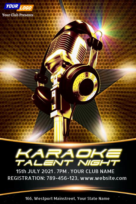 Karaoke competition templates