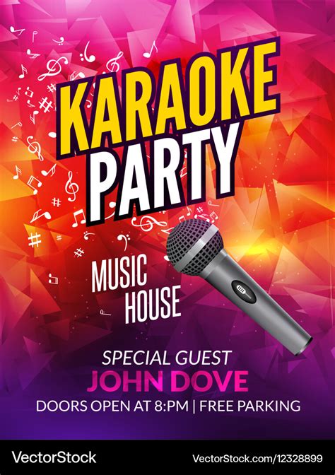 Karaoke Corporate Invitation Template 6