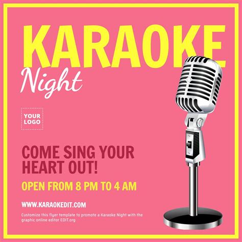 Karaoke event planning templates