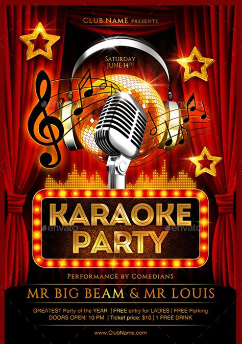 Karaoke event templates