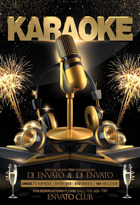 Karaoke Night Flyer Design Ideas