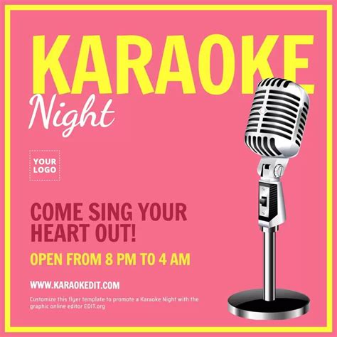 Karaoke Night Flyer Template Tools