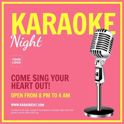 Karaoke Night Flyer Template Tools