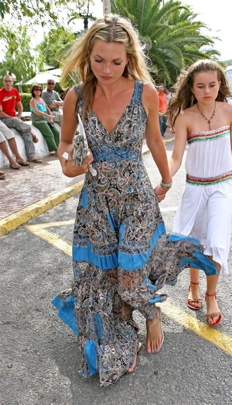 Kate Moss as a symbol of the boho chic movement