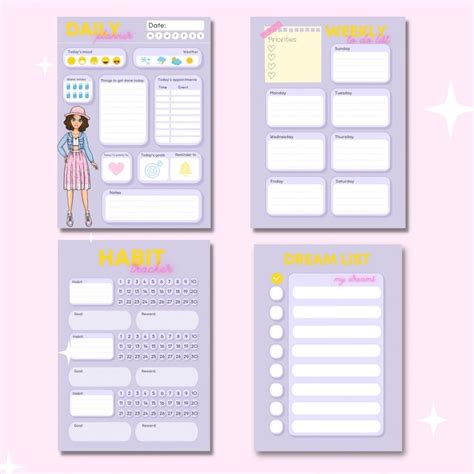 Katemade printables planners