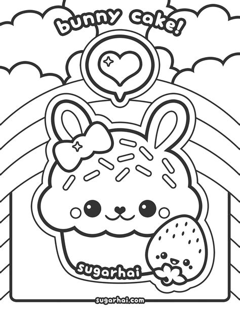 Kawaii coloring pages for fun and relaxation