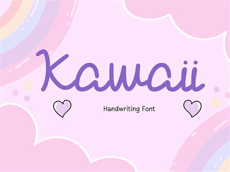 Kawaii Fonts and Colors Example