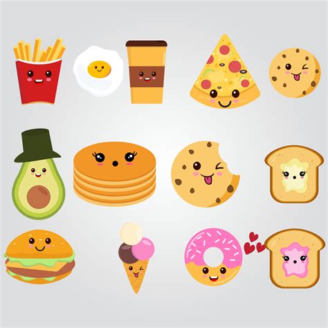 Kawaii Food Templates